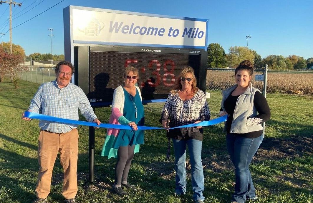 Milo gets new sign